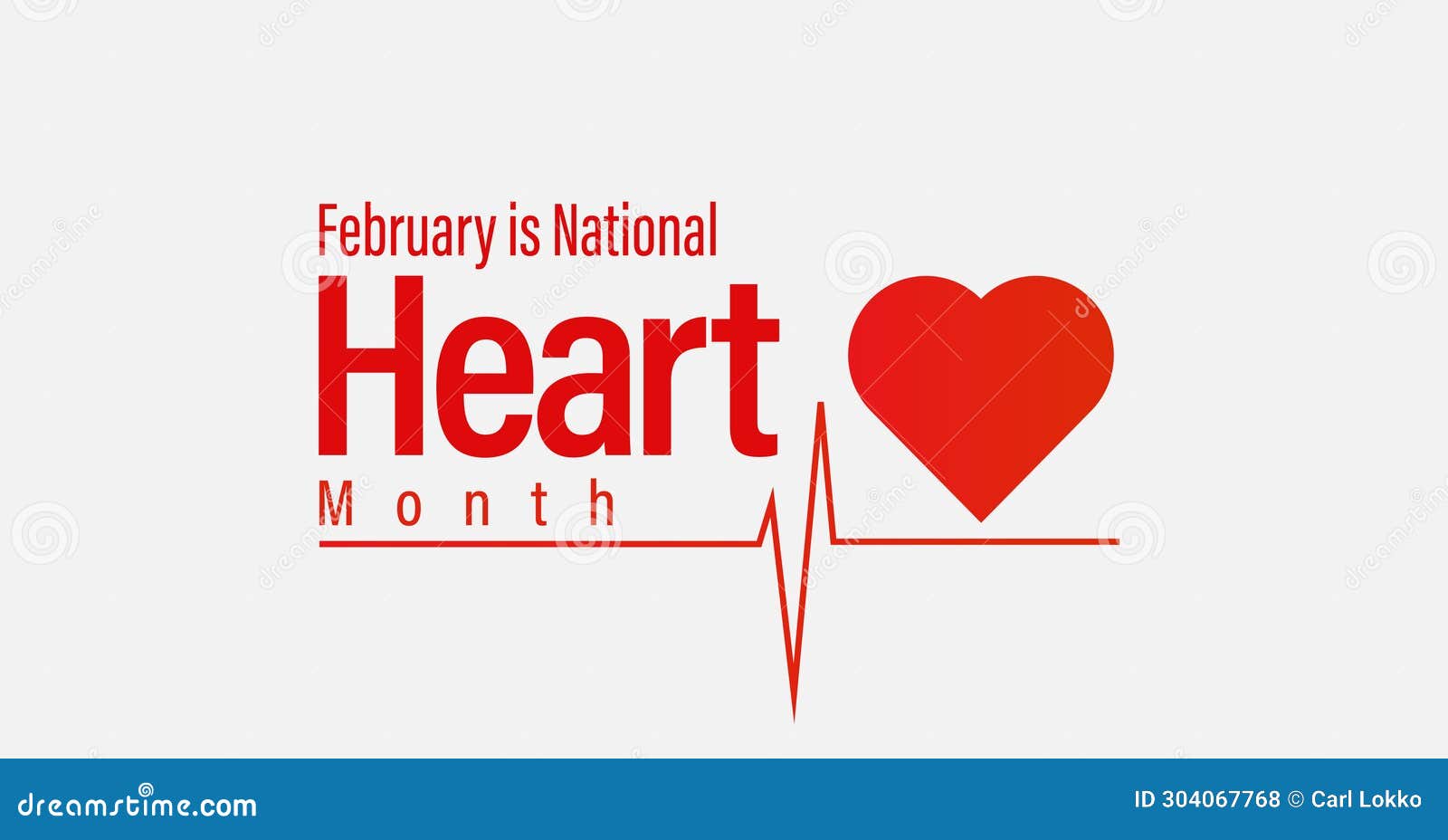 National Heart Month Banner. Observed in February in the UK Stock ...