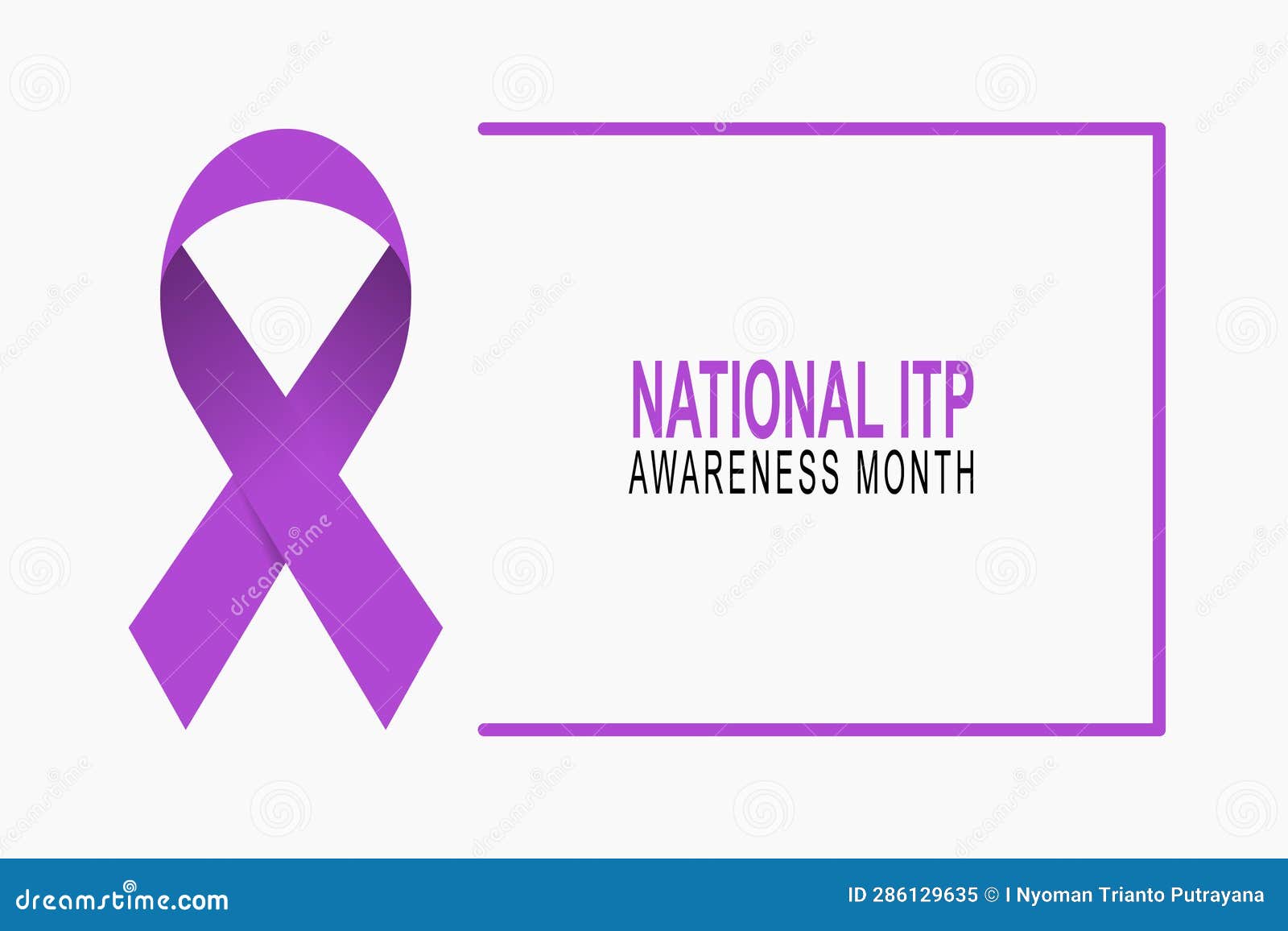 national itp awareness month background