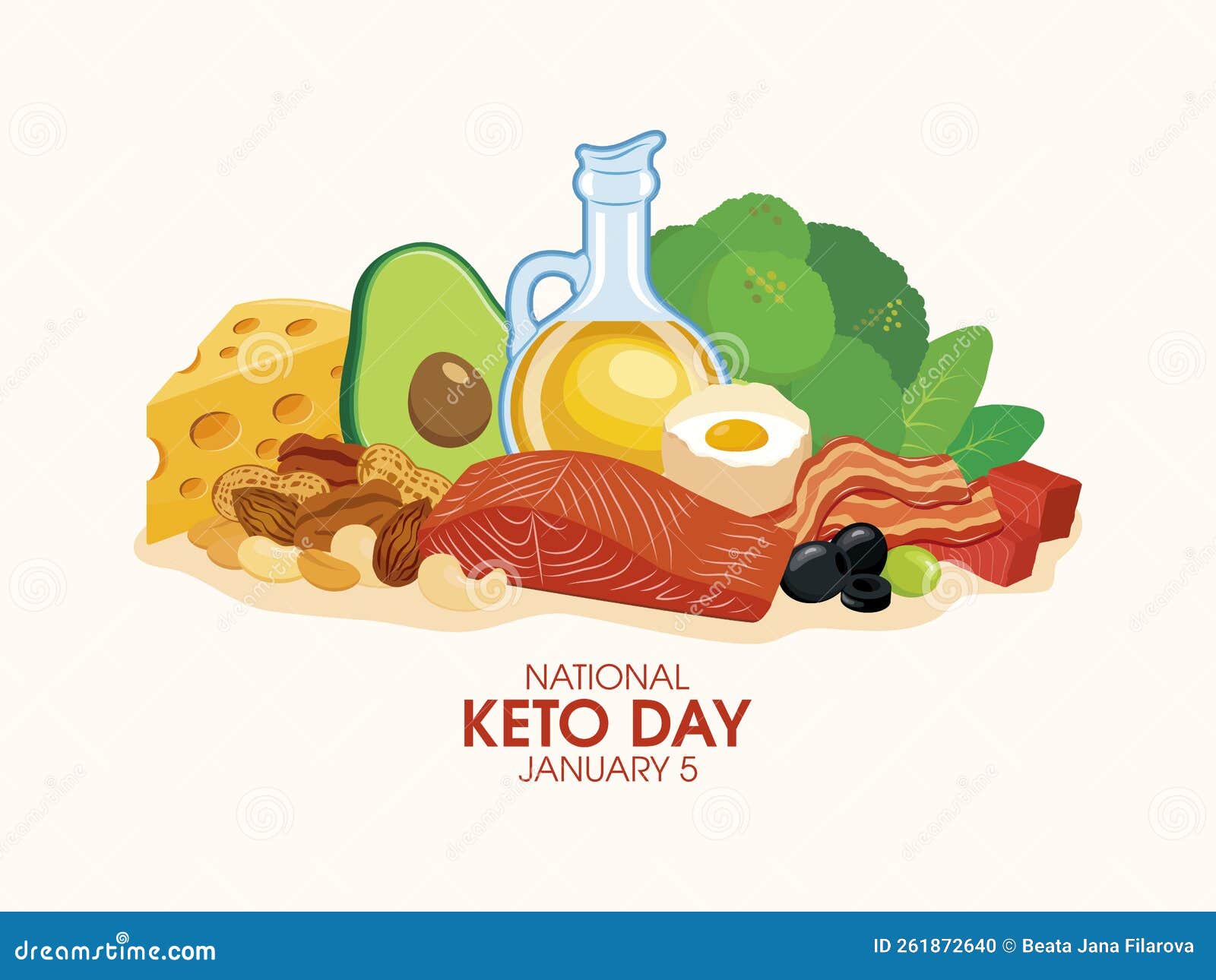 National Keto Day vector stock vector. Illustration of cuisine 261872640