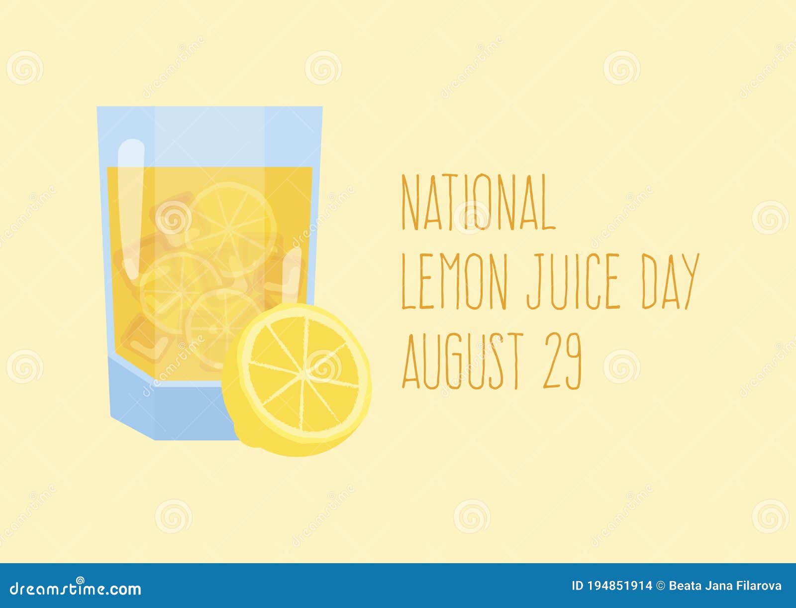 National Lemon Juice Day Vector Stock Vector Illustration of graphic