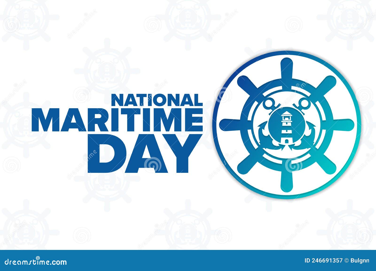 National Maritime Day. Holiday Concept. Template for Background, Banner