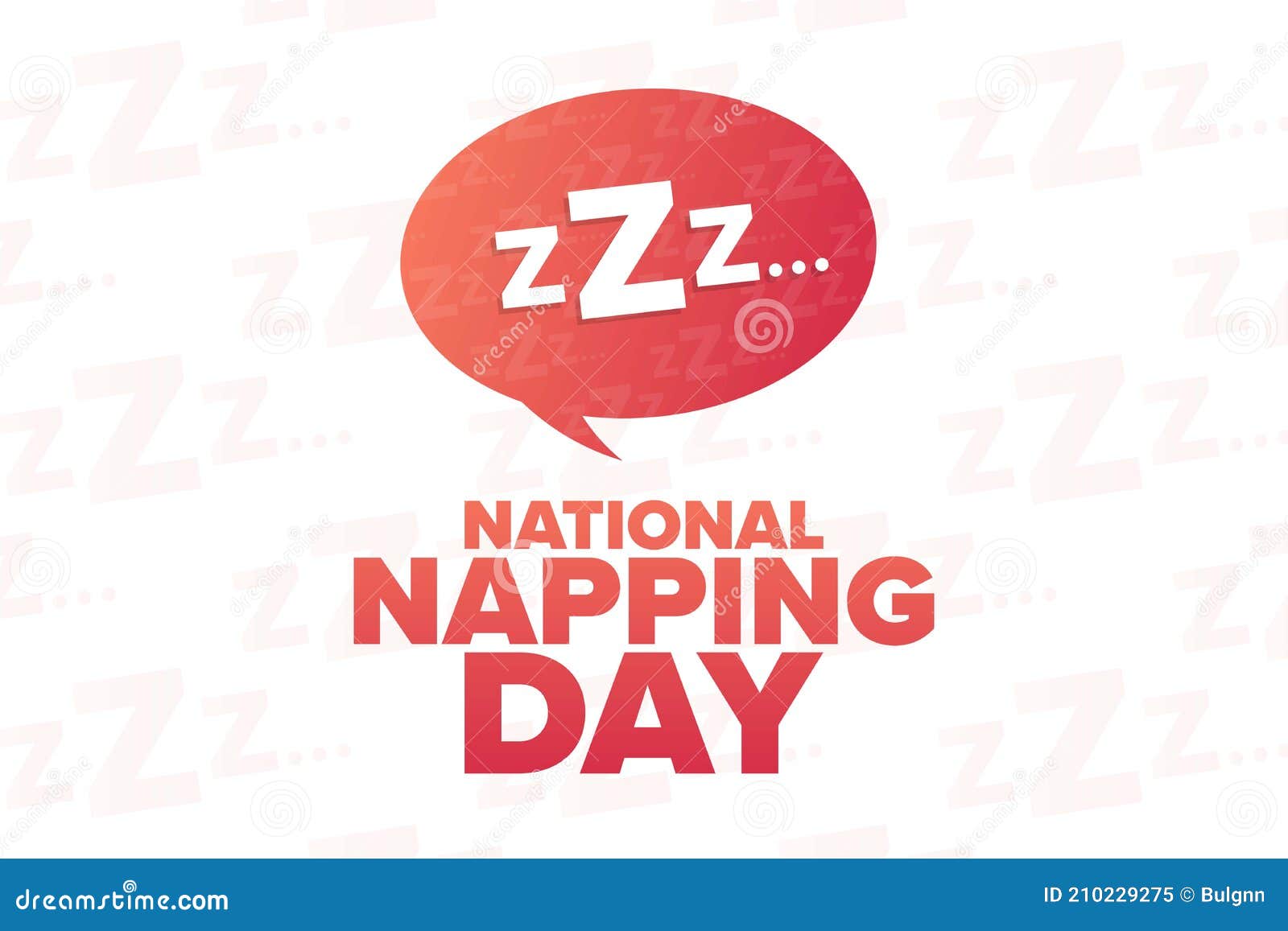 National Napping Day. Holiday Concept. Template for Background, Banner
