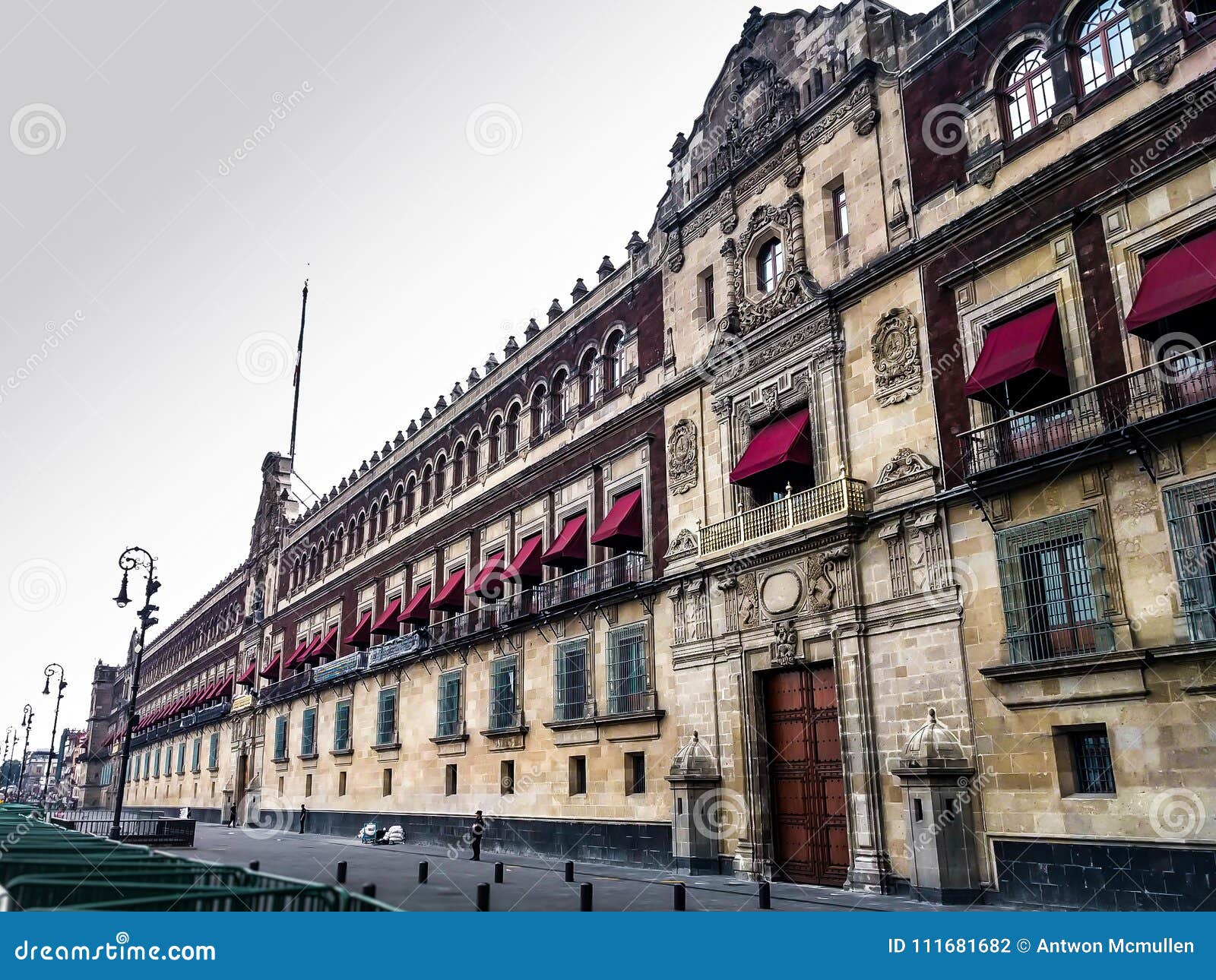 national palace in zocalo, mexico city.