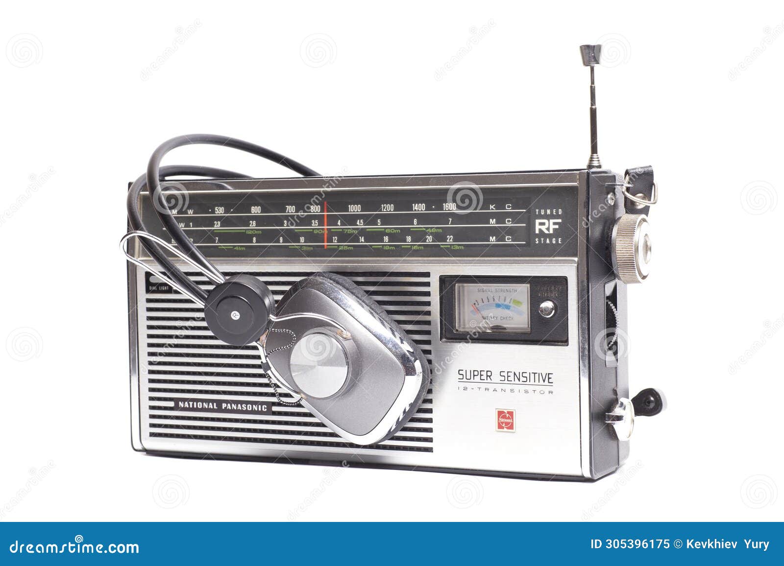 National Panasonic,super Sensitive Radio Receiver. Editorial Image