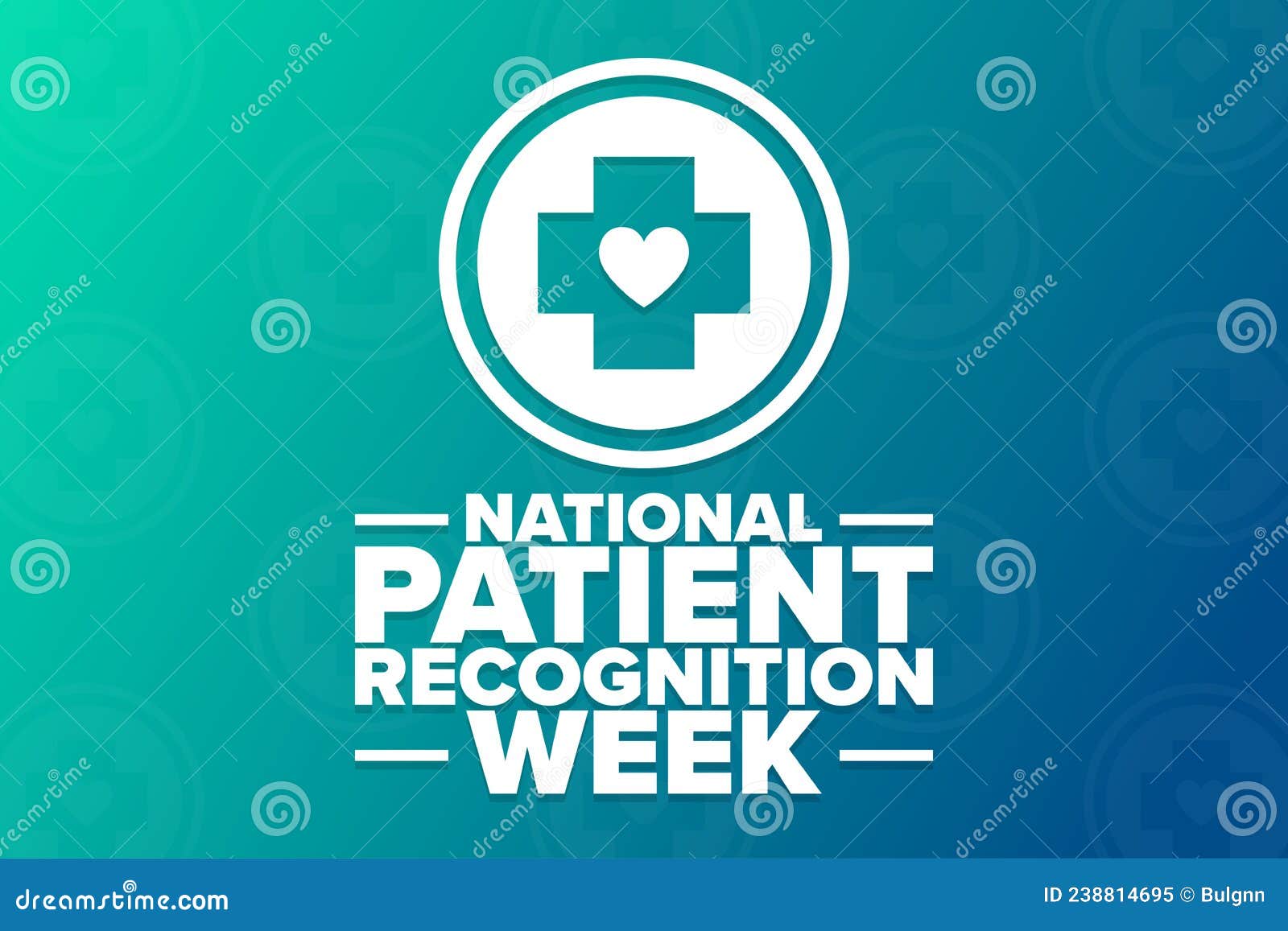 National Patient Recognition Week. Holiday Concept Stock Vector