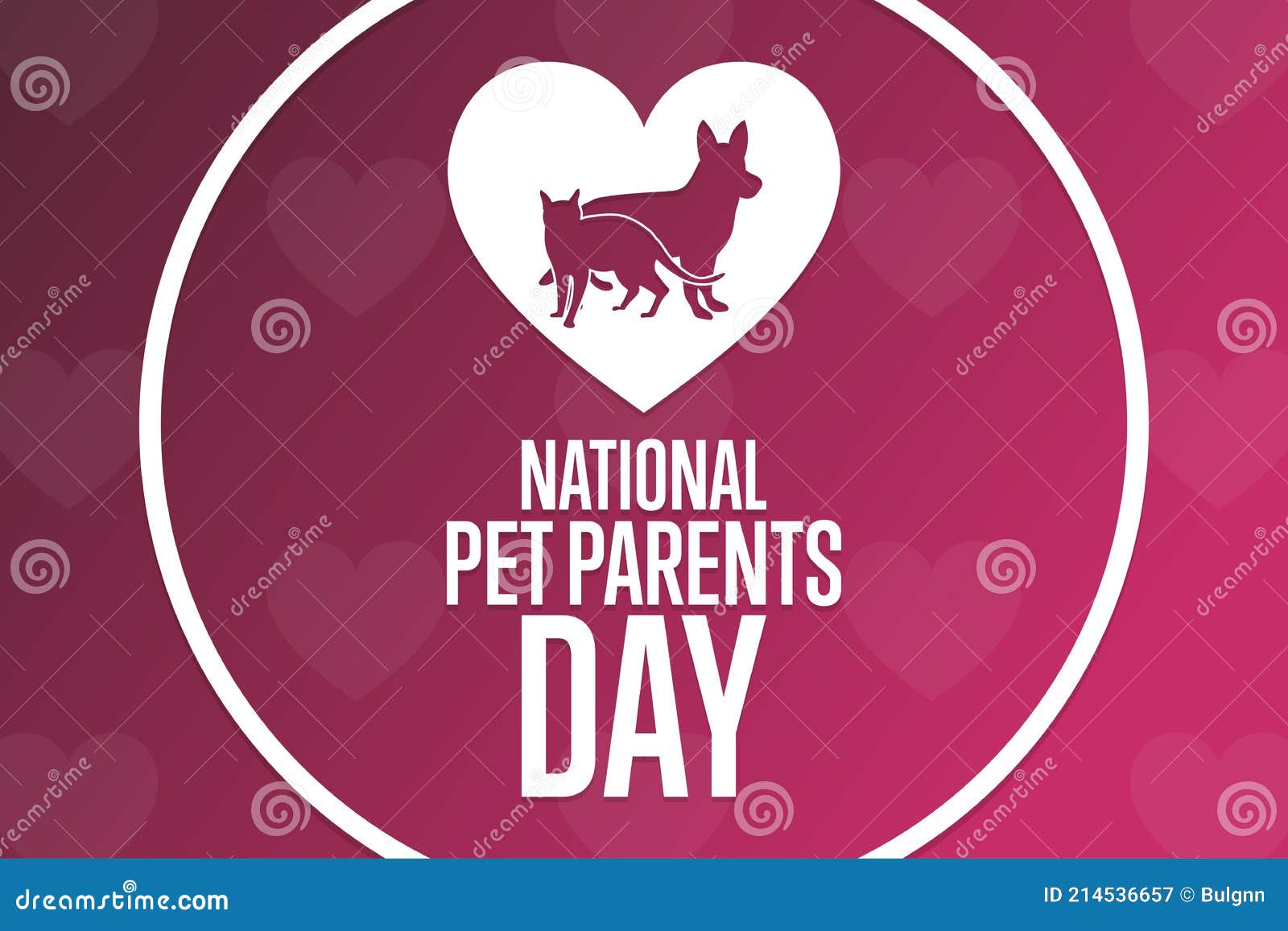National Pet Parents Day. Holiday Concept. Template for Background