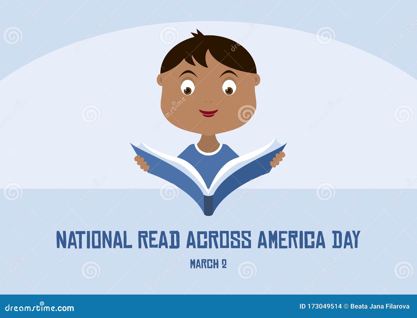 National Read Across America Day Vector Stock Vector Illustration Of