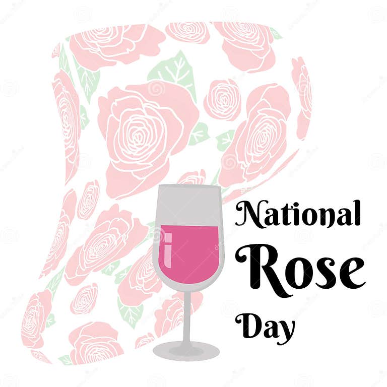 National Rose Day, Banner or Poster Design for a Popular Unofficial