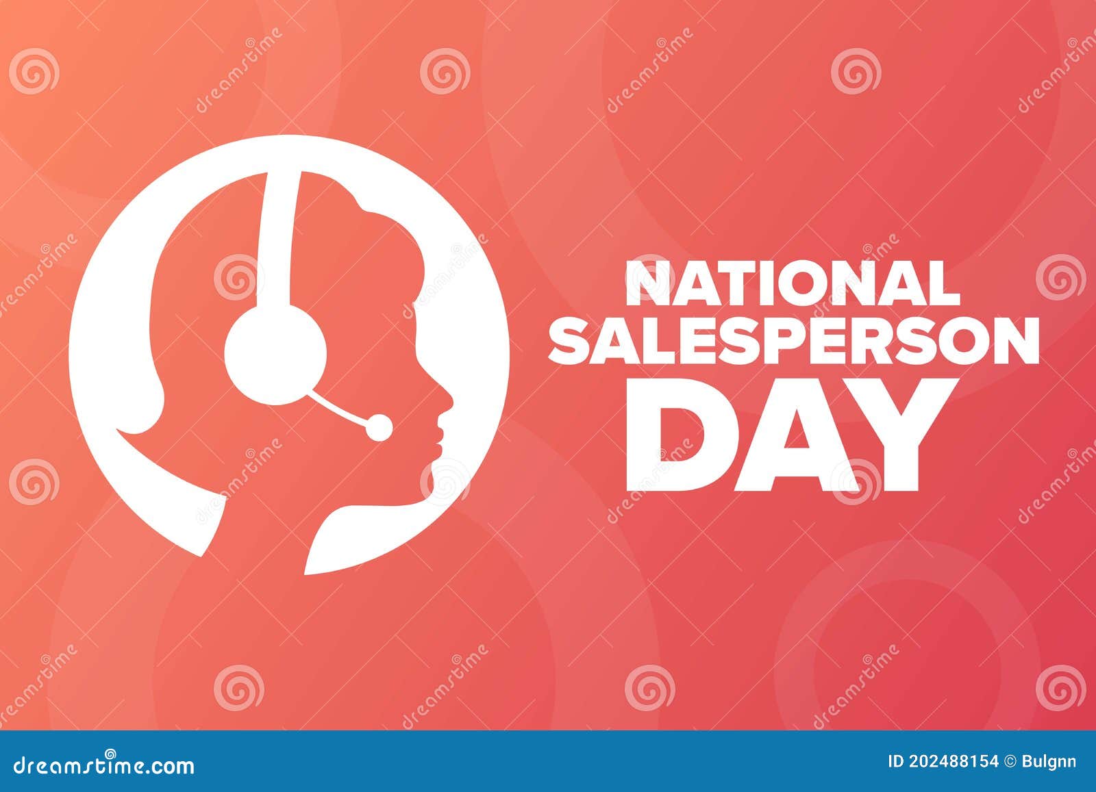National Salesperson Day. Holiday Concept. Template for Background