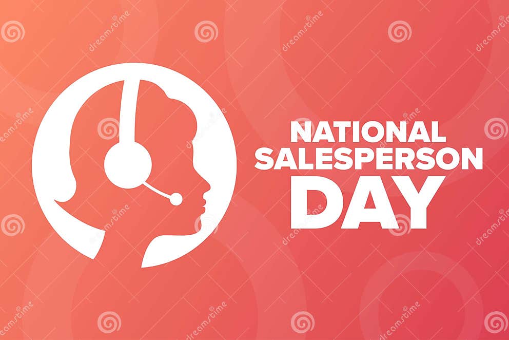 National Salesperson Day. Holiday Concept. Template for Background