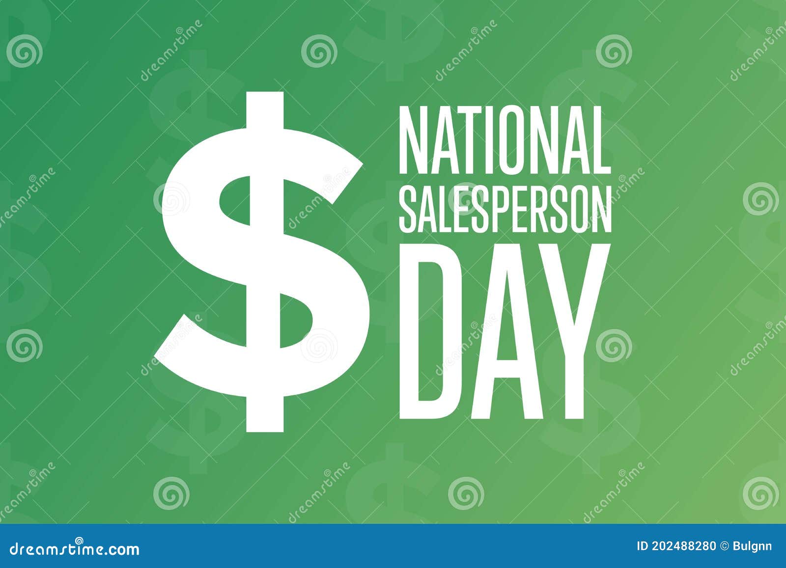 National Salesperson Day. Holiday Concept. Template For Background