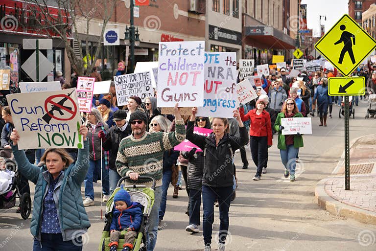 National School Walkout Student Protester Holding Sign. Editorial Stock