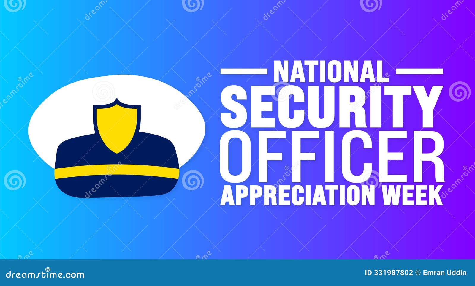 national security officer appreciation week is observed every year in september. holiday concept.