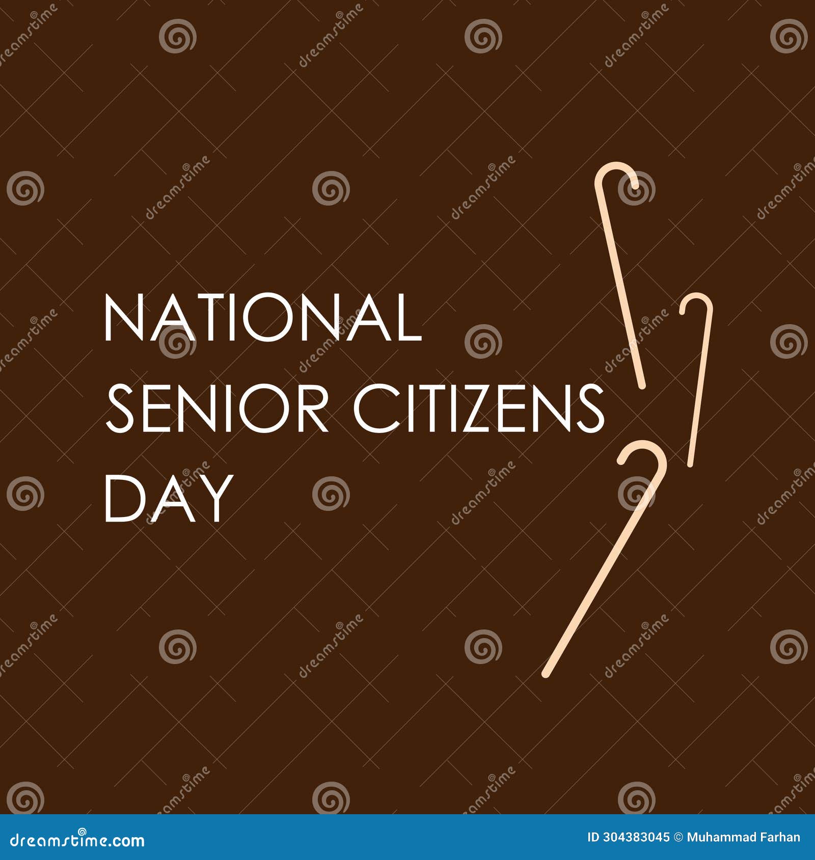 National Senior Citizens Day Typography Graphic Design Stock ...