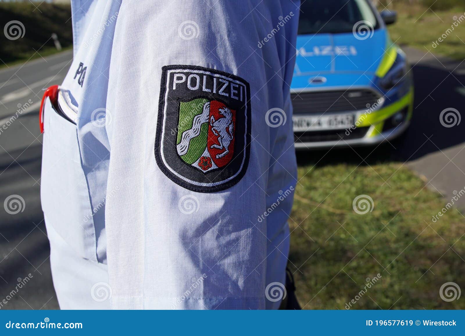 National Symbol of Italy on the Police Uniform Stock Image - Image of ...