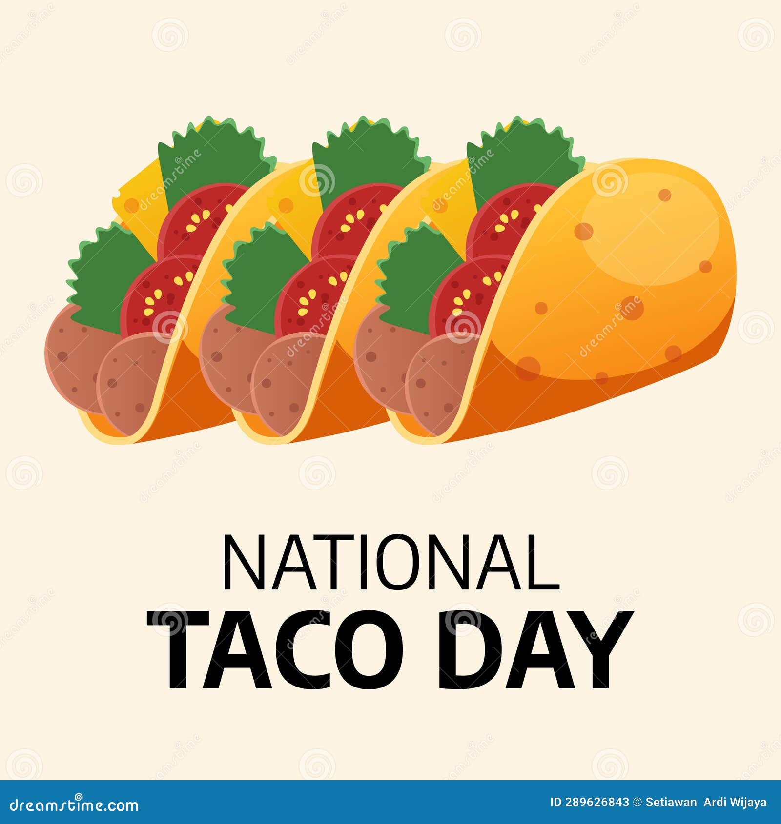 For National Taco Day Celebrations, Use this Vector Graphic