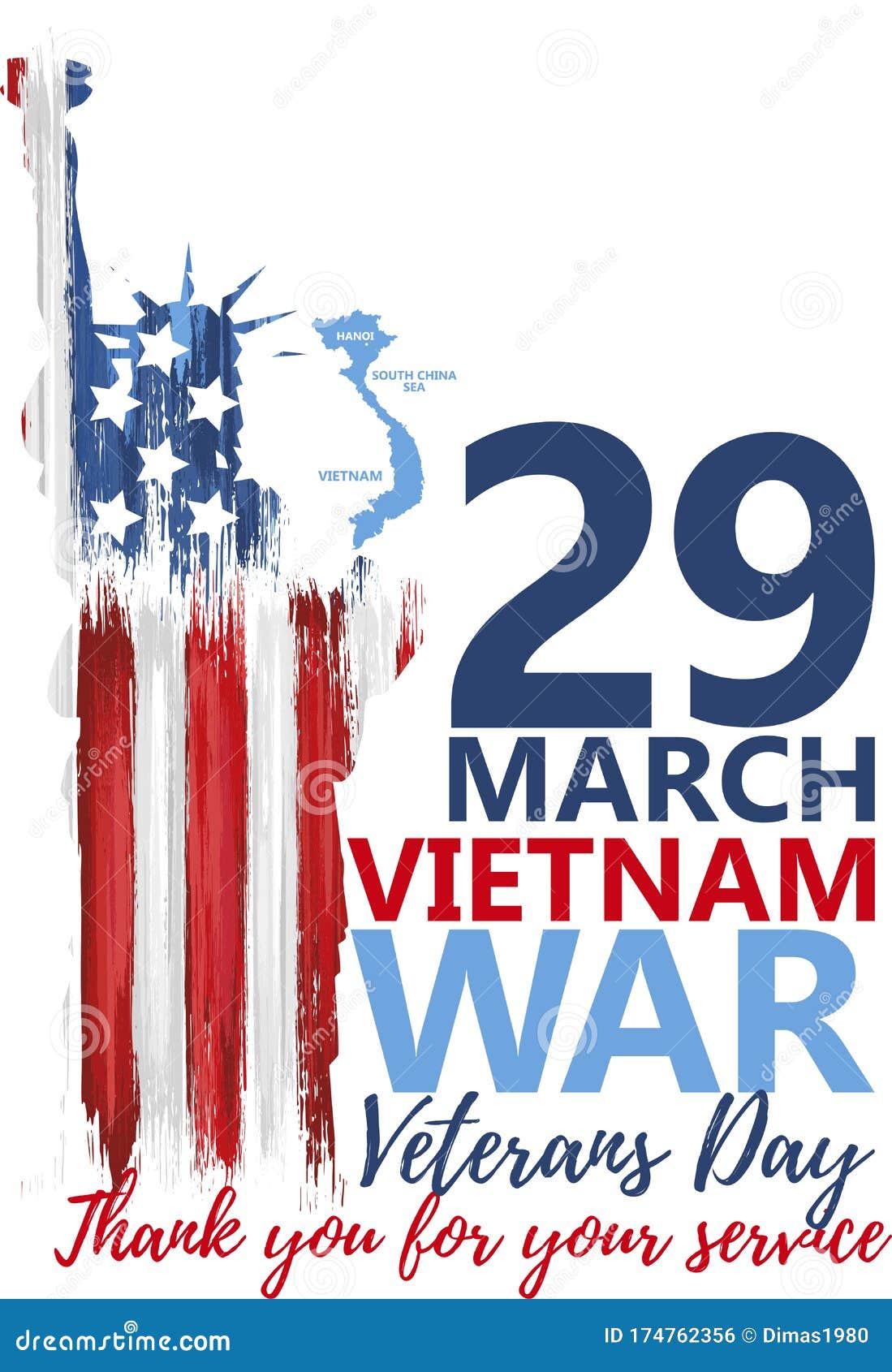 Download National Vietnam War Veterans Day Banner Stock ...