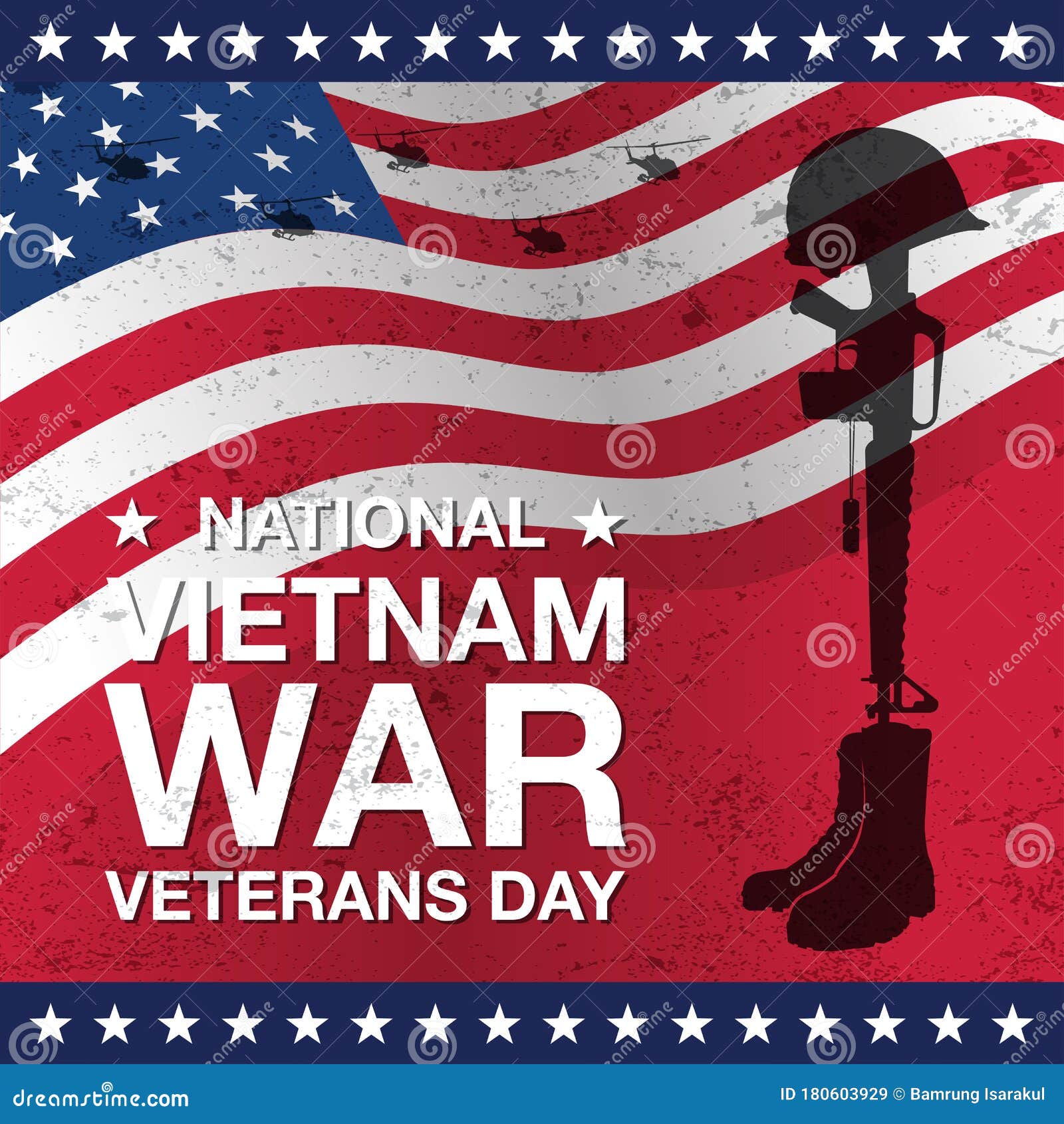 Download National Vietnam War Veterans Day Banner Vector ...