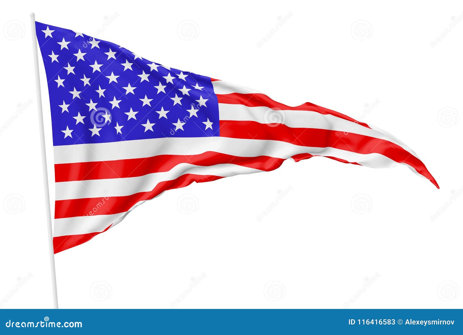 Nationale Dreieckige Flagge Von Usa Stock Abbildung Illustration Von Dreieckige Nationale