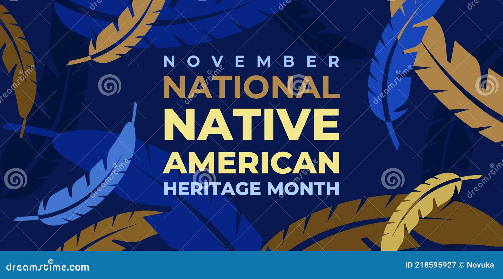 Native American Heritage Month. Vector Banner, Poster, Card, Content