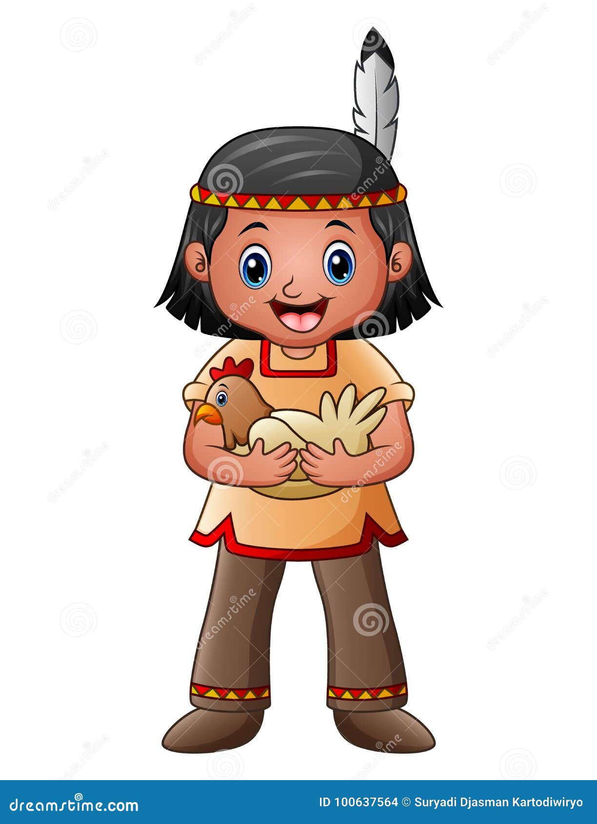 native american kid clipart of kids