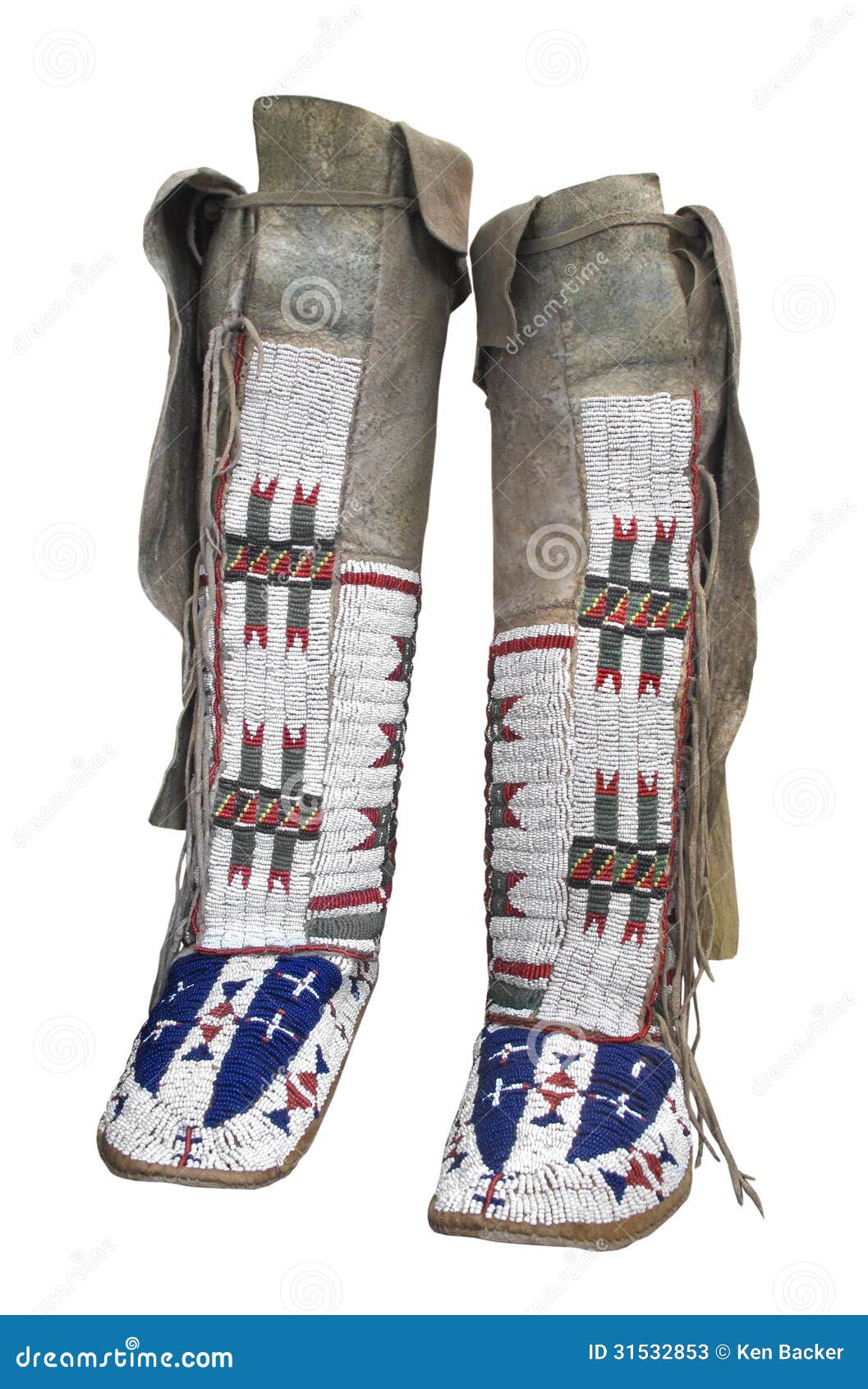 531 Traditional Native American Moccasins Stock Photos