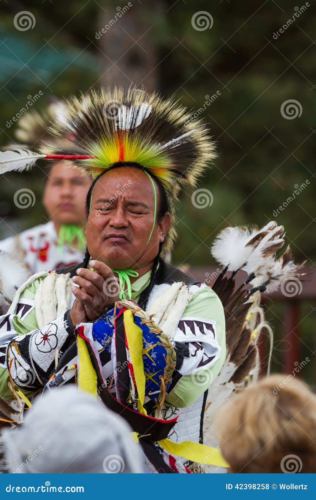 Native American performer editorial stock photo. Image of human - 42398258