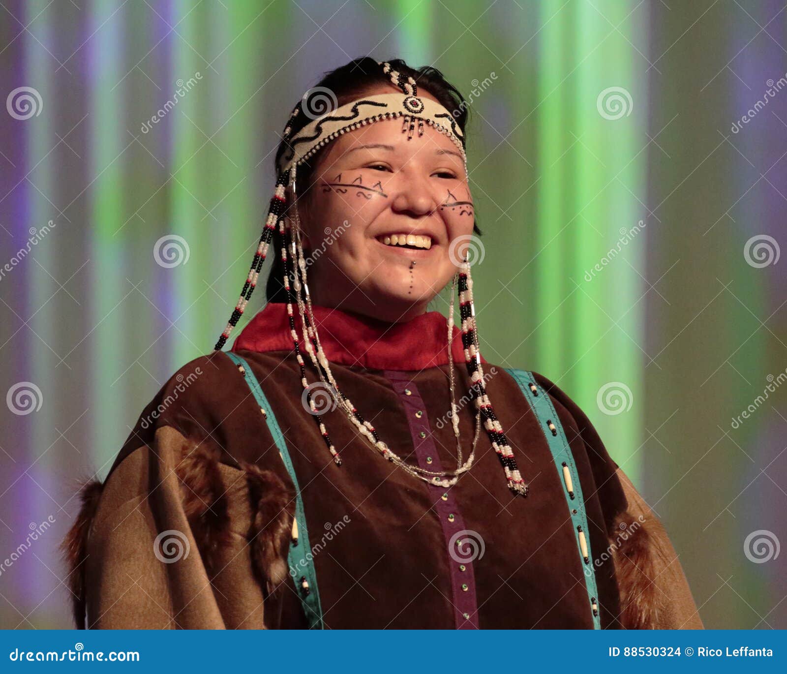 Native American Smile editorial stock image. Image of international  88530324