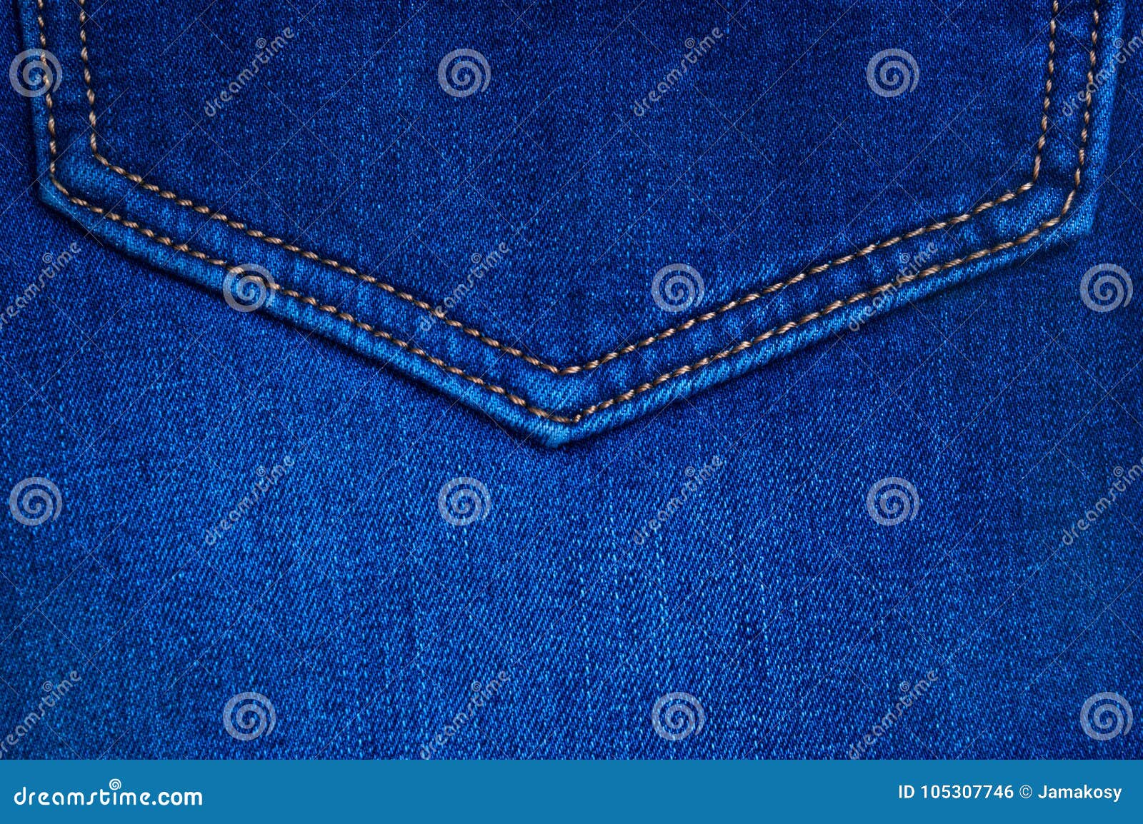 Native Jean Background with Pocket Stock Photo Image of material