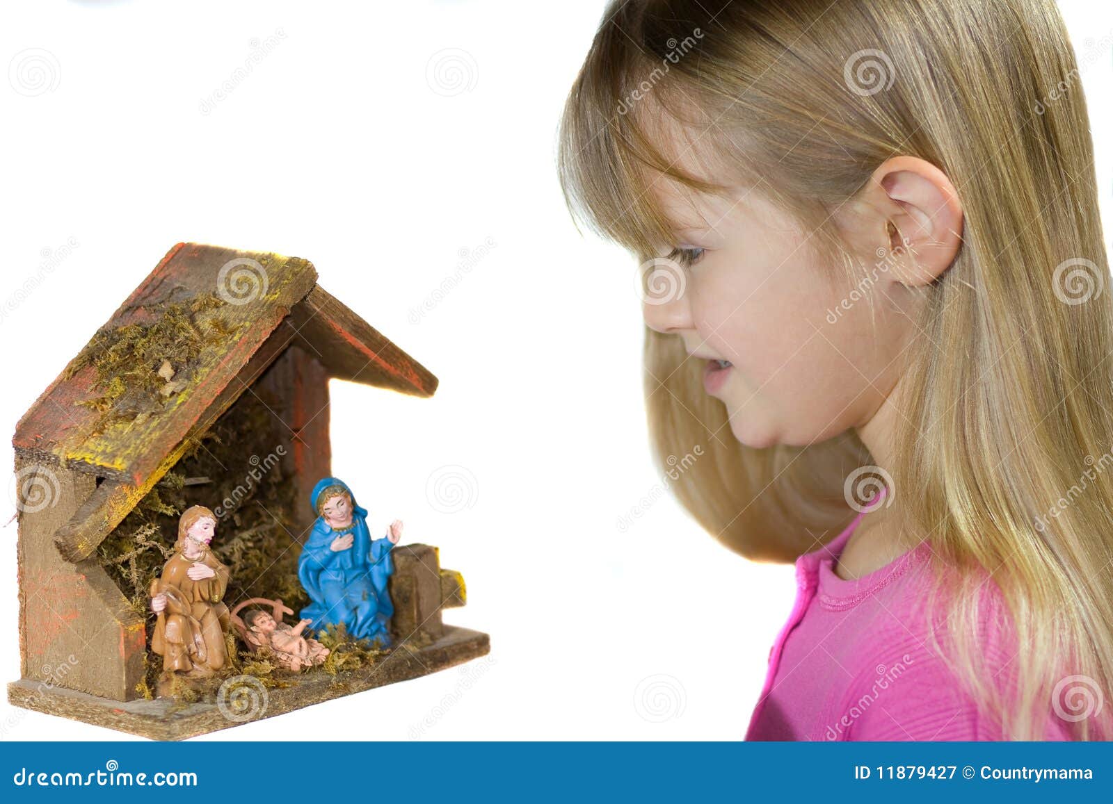 Nativity and child. stock image. Image of peaceful, hope 11879427