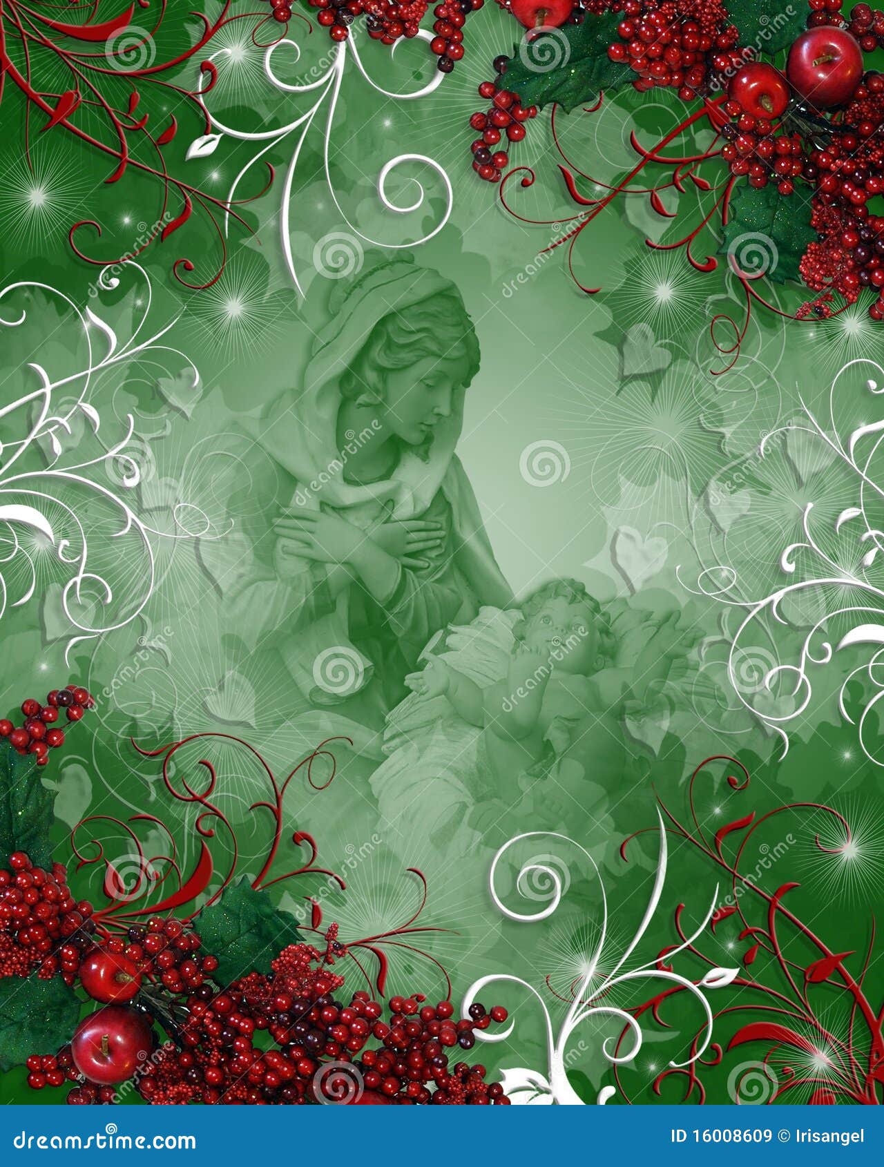 Nativity Christmas Background Stock Illustration - Illustration of ...