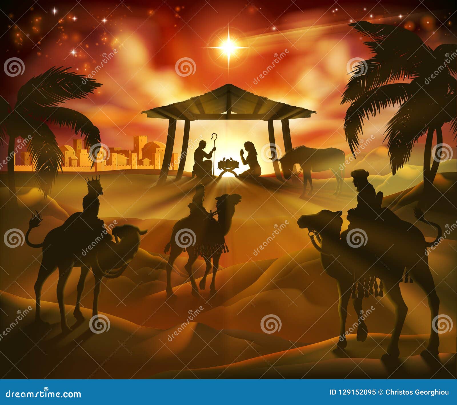 nativity christmas scene