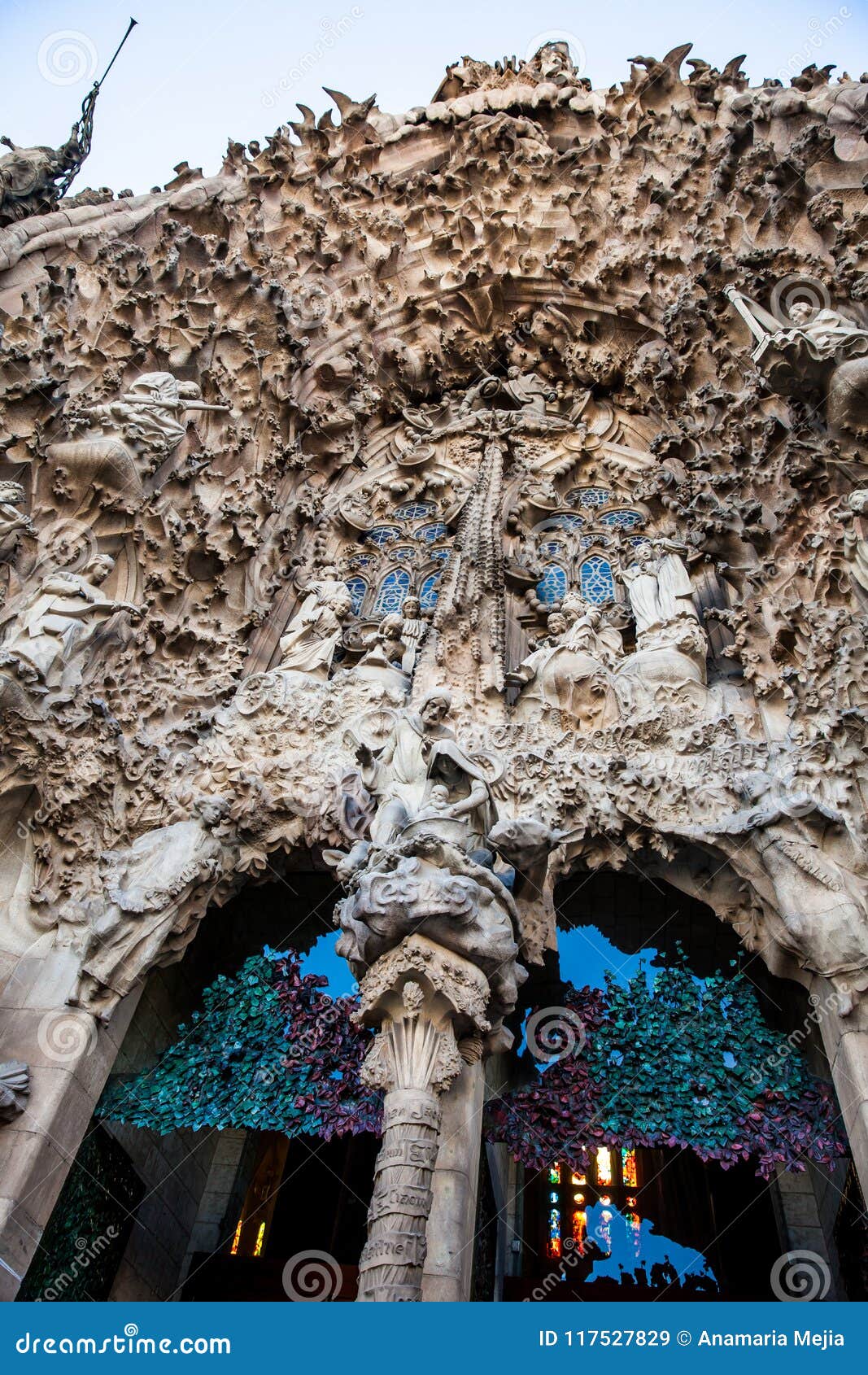 nativity facade of the basilica and expiatory church of the holy family