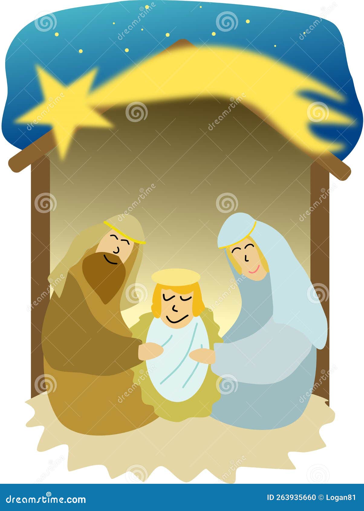 Nativity of Jesus in Bethlehem Stock Vector Illustration of bethlehem