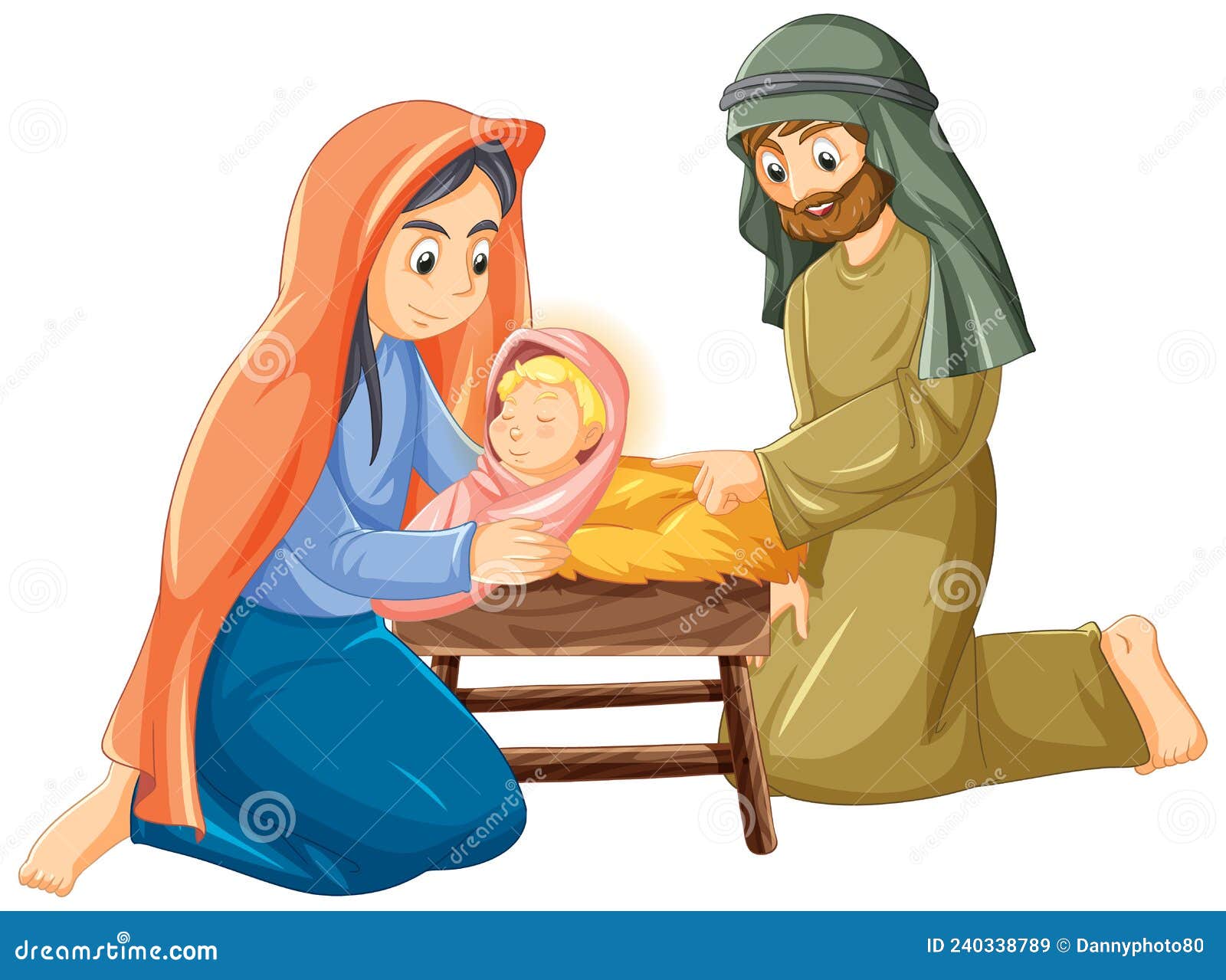 Nativity of Jesus Birth of Jesus Stock Vector - Illustration of ...