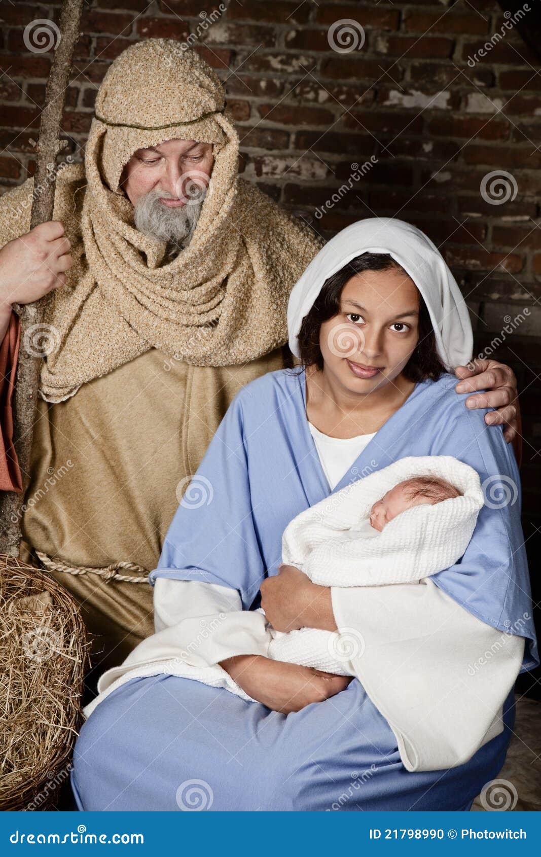 Nativity Joseph and Mary stock photo. Image of live, christian 21798990