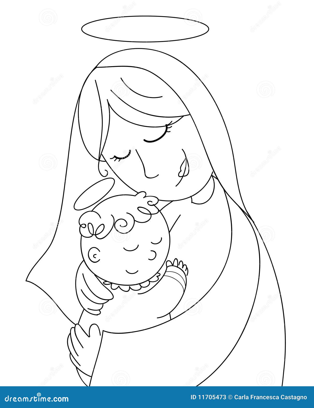 african american baby jesus clipart