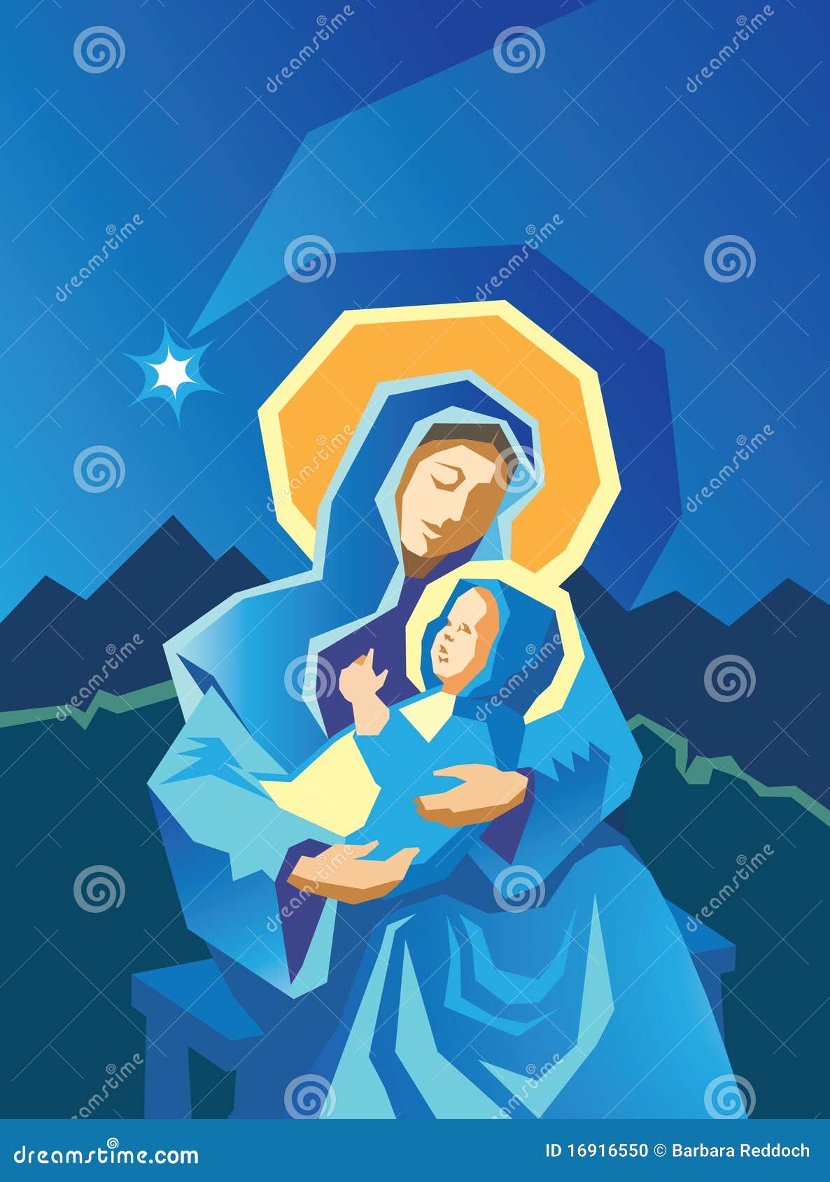 mary and baby jesus clipart - photo #10