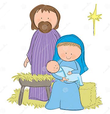 Nativity Scene stock vector. Illustration of messiah - 29210082