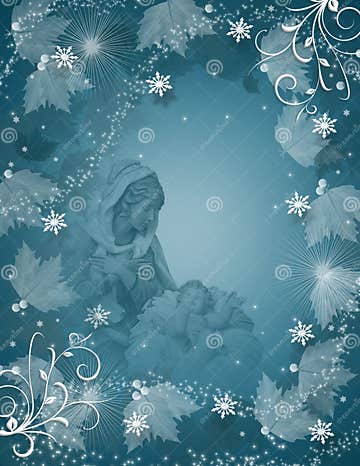 Nativity Scene Christmas Magic Stock Illustration - Illustration of ...