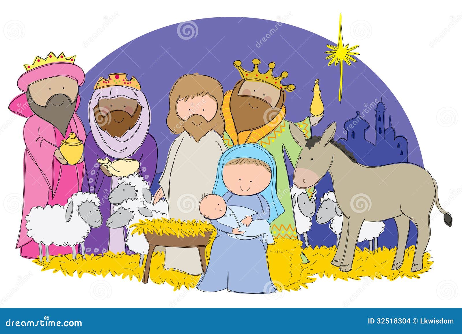 free cartoon nativity clipart - photo #16