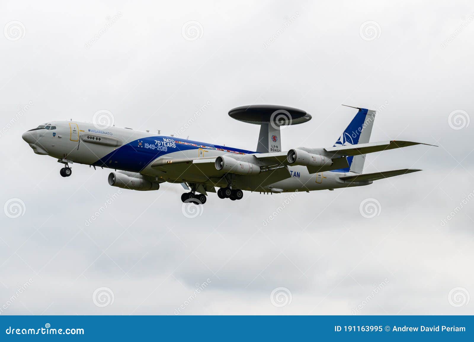 Nato E 3 Awacs Aircraft Editorial Image Image Of Modern