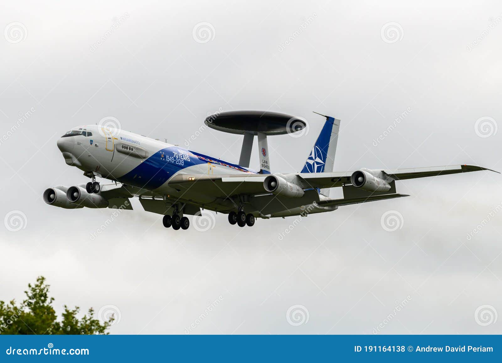 Nato E 3 Awacs Aircraft Editorial Stock Photo Image Of Forces