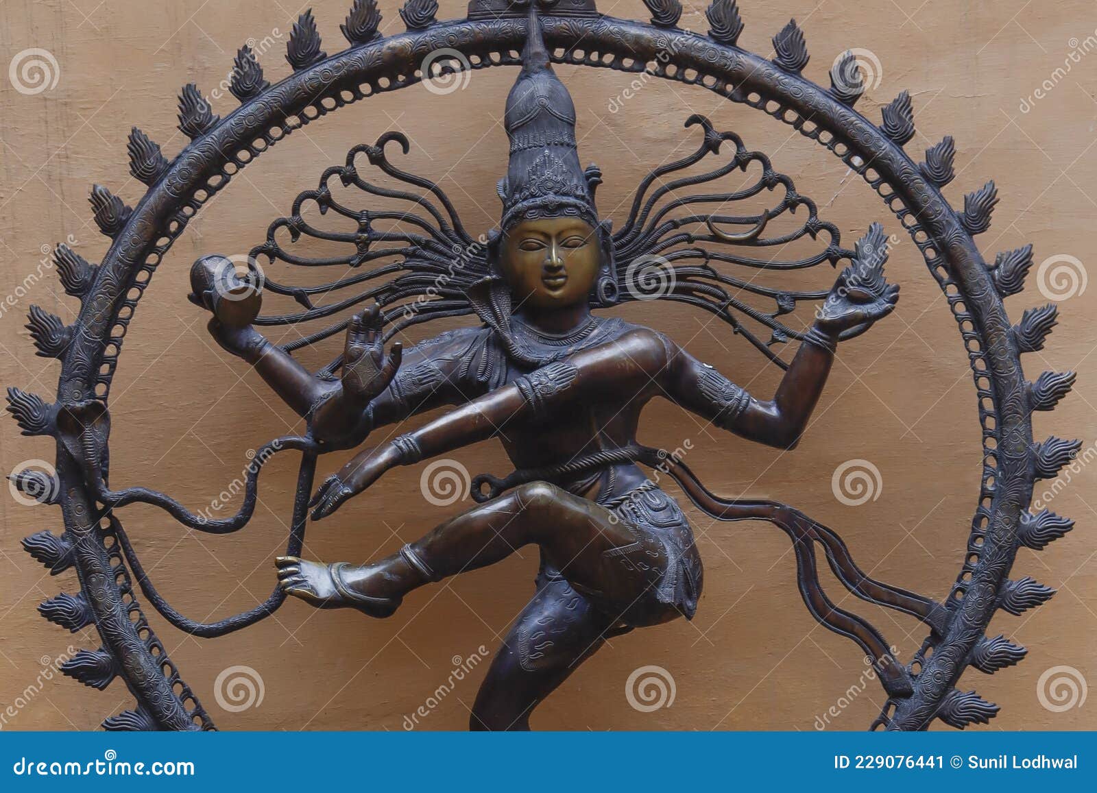 Natraj, the Fierce Dance Form of Lord Shiva. Nataraja Stock Image ...