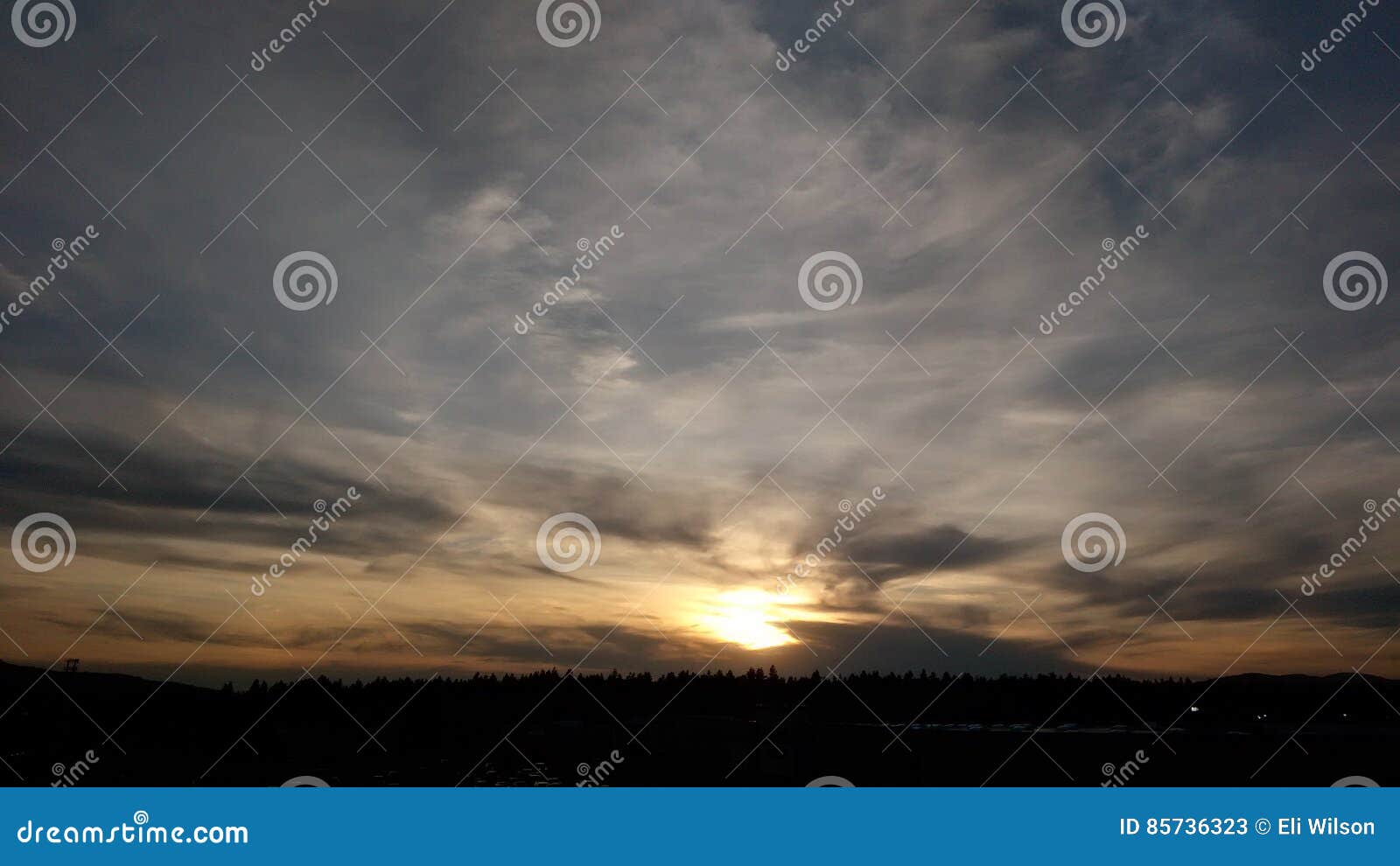Natur Zitate Sonne Wolken Sonnenuntergang Stockbild Bild Von