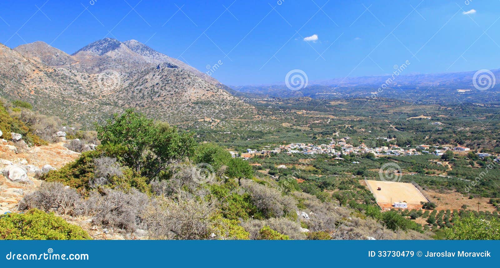 Natura blisko wioski Melidoni przy Crete, Grecja -