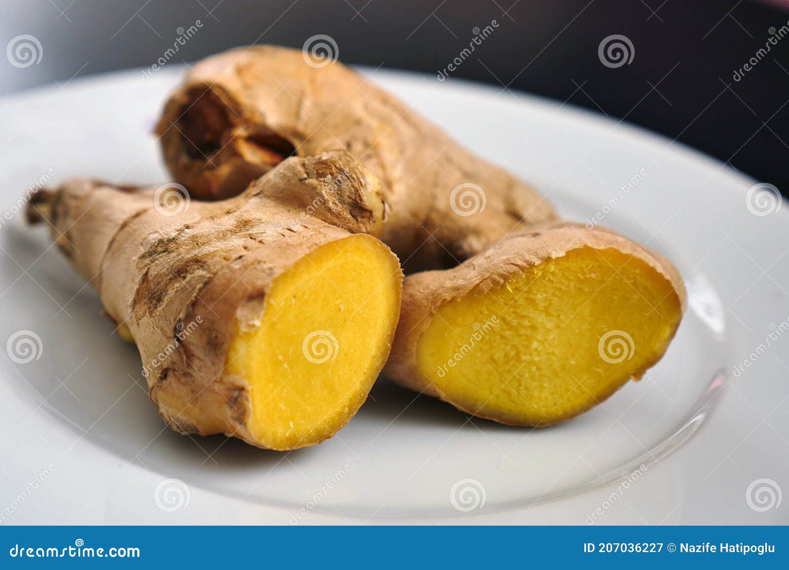 Natural Antibiotic Fresh Ginger Tuber Stock Image Image of root