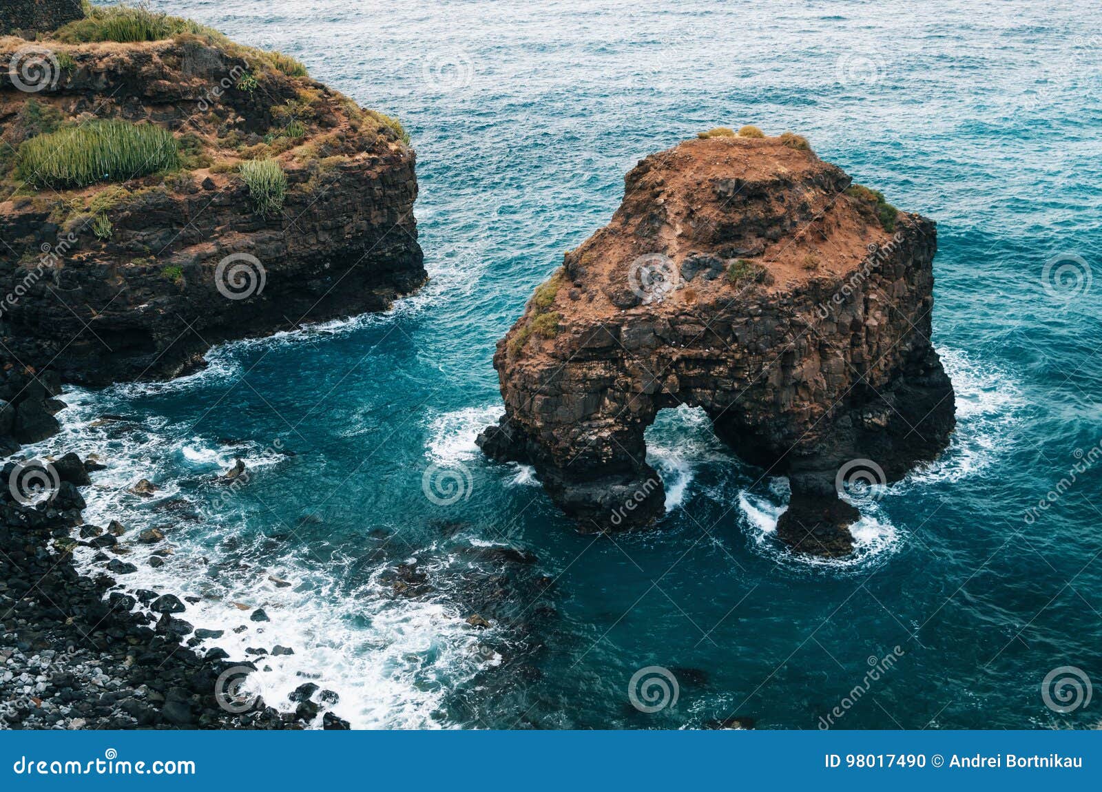 natural-arch-of-los-roques-beach-in-tenerife-stock-photo-image-of