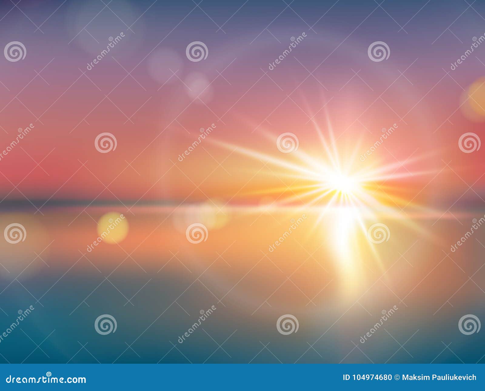 natural background with bright sunlight, with lens flare
