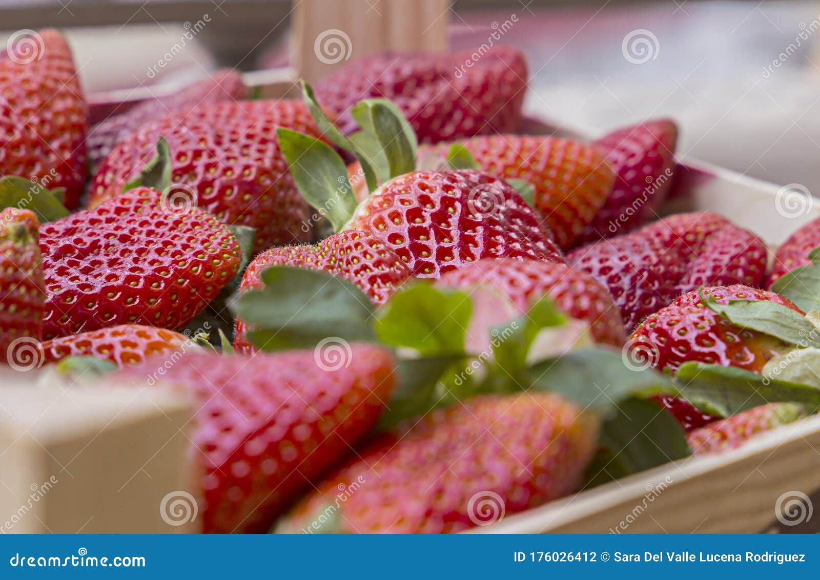 natural background of red strawberries on the table ready to eat